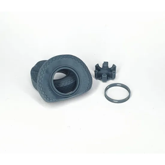 Pimp My Miniatures Afvs35-232 1/35 Lancia 3ro Rear Road Wheels Flat Tires Type 2