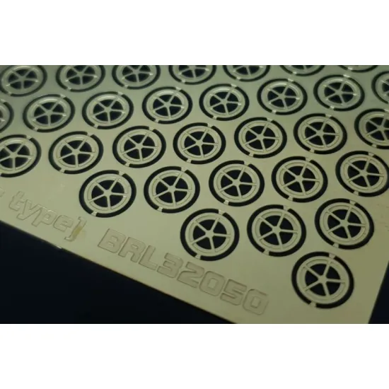 Brengun Brl32050 1/32 Tie Down Points Star Type Pe Set Of Tie Down Points