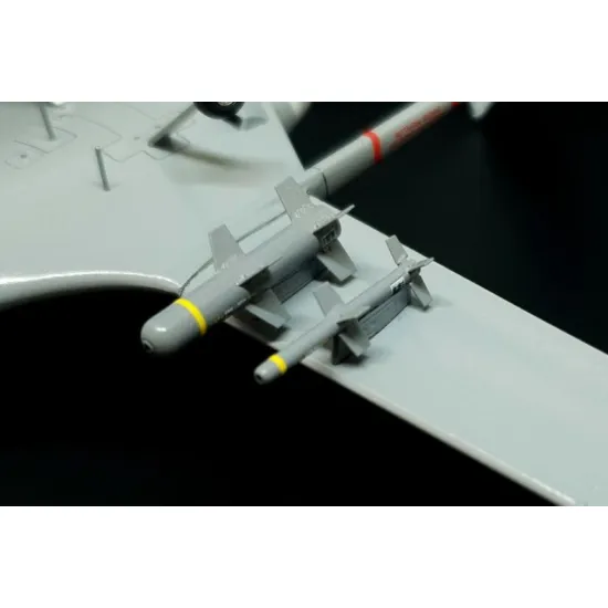 Brengun Brl48179 1/48 Bayraktar Tb2 Laser Guided Missiles For Clear Prop Kit Resin Set For Clear Prop Kit