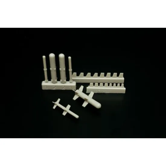 Brengun Brl48179 1/48 Bayraktar Tb2 Laser Guided Missiles For Clear Prop Kit Resin Set For Clear Prop Kit