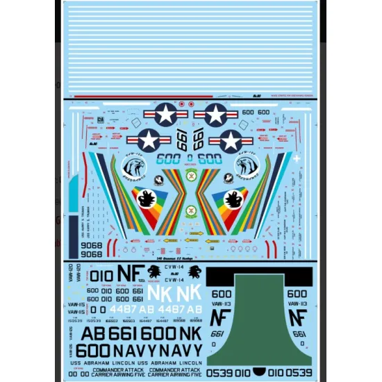 Cta Models 080 1/48 Decal For Grumman E-2 Hawkeye