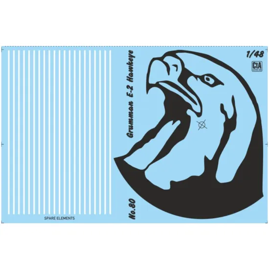 Cta Models 080 1/48 Decal For Grumman E-2 Hawkeye