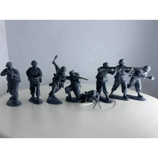 Mars Figures 3dp32054 1/32 Italian Paratroopers 8 Figures 3d Printed Resin