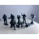 Mars Figures 3dp32055 1/32 German Jagers Ww2 8 Figures 3d Printed Resin