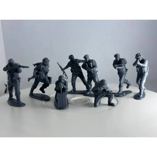 Mars Figures 3dp32057 1/32 British Paratroopers Red Devils 8 Figures 3d Printed Resin