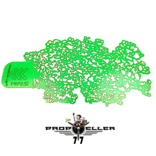 77propeller Prp028 2 Medium Airbrush Template Airbrush Stencils Spraying Fine Details 110mm X 70mm