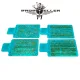 77propeller Prp033 4 Pcs Airbrush Stencils 90 Mm X 60 Mm Wood Texture For Spraying Fine Details Scale 1/32 1/35