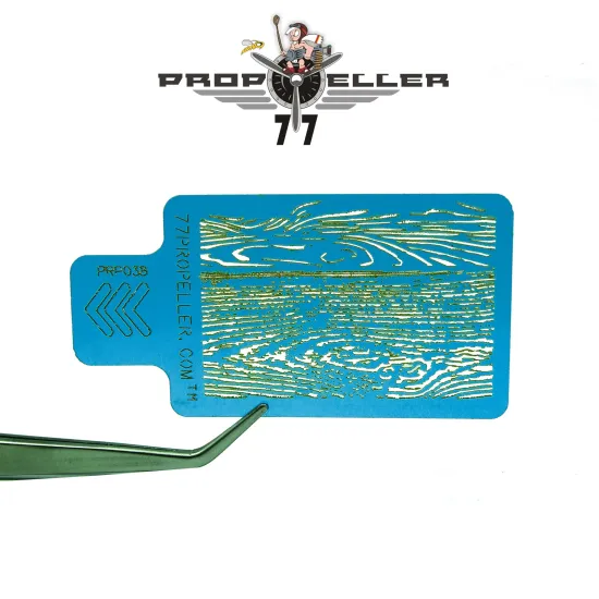 77propeller Prp034 4 Pcs Airbrush Stencils 90 Mm X 60 Mm Wood Texture For Spraying Fine Details Scale 1/32 1/35