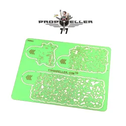 77propeller Prp041 3in1 Airbrush Template Airbrush Stencils For Spraying Stains