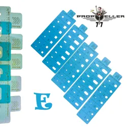 77propeller Prp061 5 Pcs Scribing And Spray Masking Airbrush Stencil