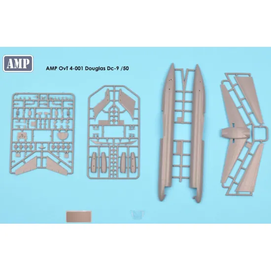 Amp Ovt-4-001 1/144 Douglas Dc-9 /50 Plastic Model Aircraft The Box Not Include