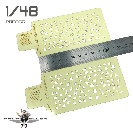 77propeller Prp065 1/48 Italian Aircraft Camouflage Airbrush Template 2 Pcs