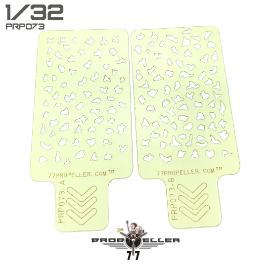 77propeller Prp073 1/32 Italian Aircraft Camouflage Airbrush Template 2 Pcs