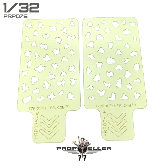 77propeller Prp075 1/32 Italian Aircraft Camouflage Airbrush Template 2 Pcs