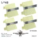 77propeller Prp077 1/48 Italian Aircraft Camouflage Airbrush Template 8 Pcs
