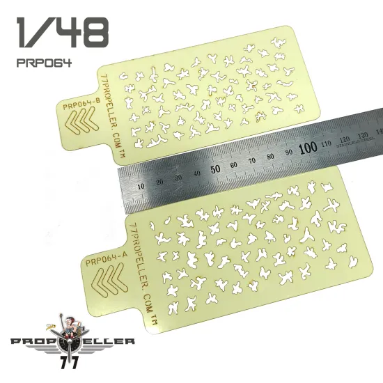 77propeller Prp077 1/48 Italian Aircraft Camouflage Airbrush Template 8 Pcs