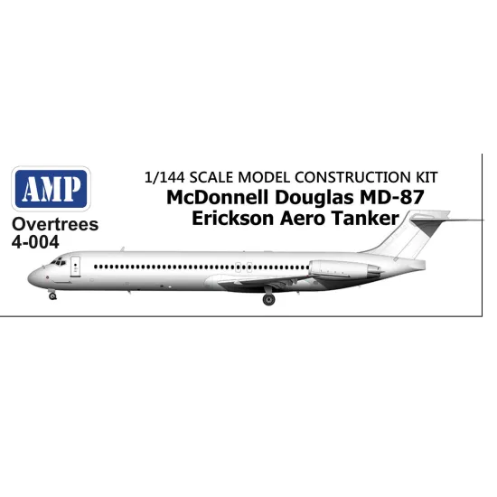 Amp Ovt-4-004 1/144 Md-87 Plastic Model Aircraft The Box Not Include