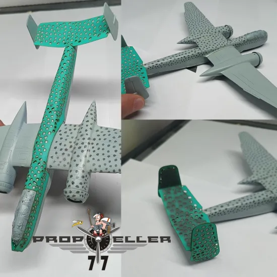 77propeller Prp079 1/72 Camouflage Painting Template Heinkel He- 219 A2 Wnr 290004 For Model Hobby 2000