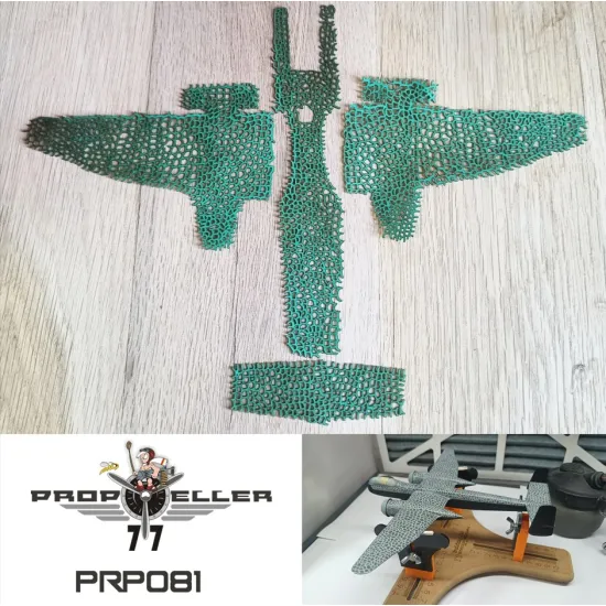 77propeller Prp081 1/72 Camouflage Painting Template Heinkel He-219 Hobby 2000 And Dragon