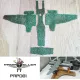 77propeller Prp081 1/72 Camouflage Painting Template Heinkel He-219 Hobby 2000 And Dragon