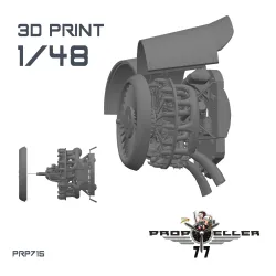 77propeller Prp715 1/48 Engine Z-37 / Z-37a Cmelak For Model Maco
