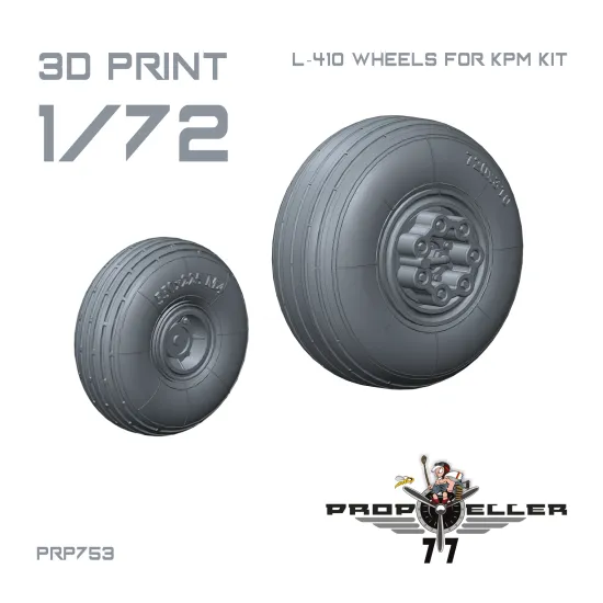 77propeller Prp753 1/72 L-410 Wheels Fo Kpm Kit Resin Kit