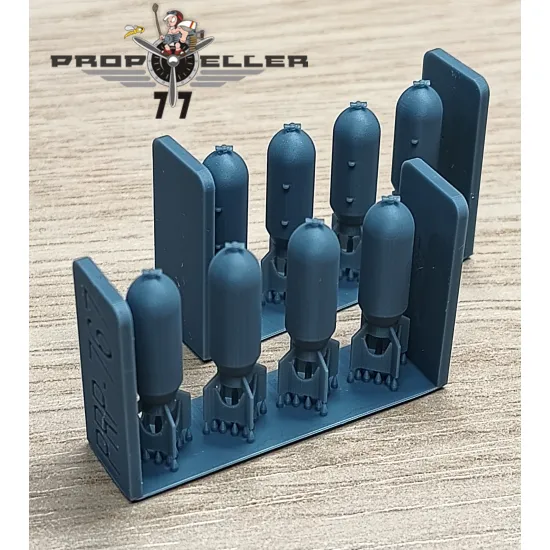 77propeller Prp767 1/72 Us 1000 Lb Bomb For All Kit 8 Pcs Resin Kit