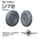 77propeller Prp769 1/72 Gruman Widgeon Wheels For Kpm Kit Resin Kit