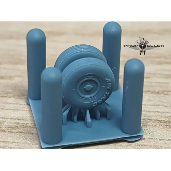 77propeller Prp769 1/72 Gruman Widgeon Wheels For Kpm Kit Resin Kit