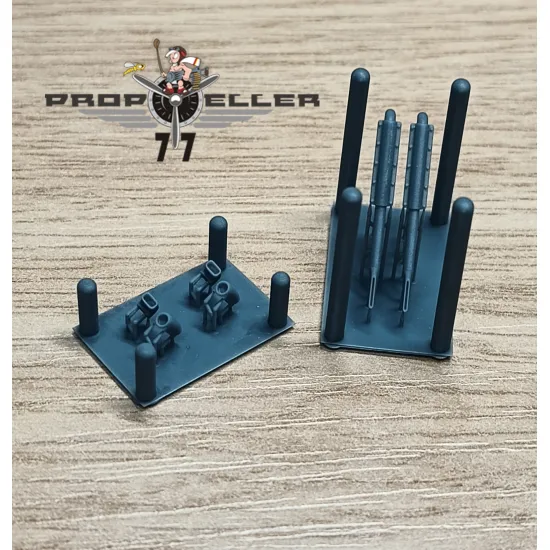 77propeller Prp771 1/72 Gruman Widgeon Exhaust, Air Intakes And Magneto Exhaust For Kpm Kit