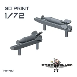 77propeller Prp790 1/72 Rs-82 Soviet Ww Ii Rockets 8 Pieces Resin Kit