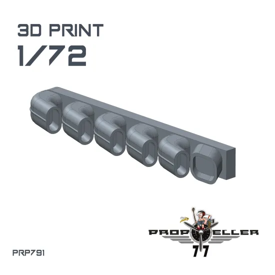 77propeller Prp791 1/72 Exhaust Iljusin Il 2 For Smer Kit Resin Kit