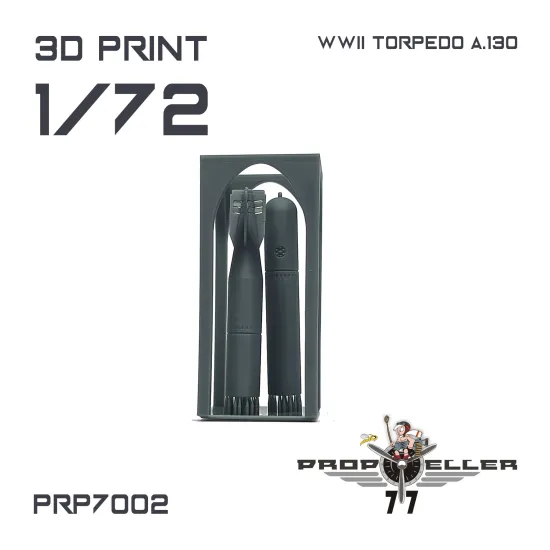 77propeller Prp7002 1/72 Italian Wwii Torpedo A.130 Variant 2