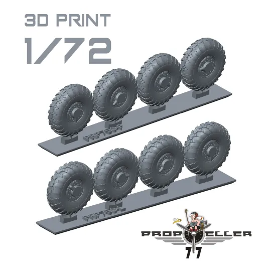 77propeller Prp750 1/72 Wheels Shkh Vz. 77 Dana 8 Pieces