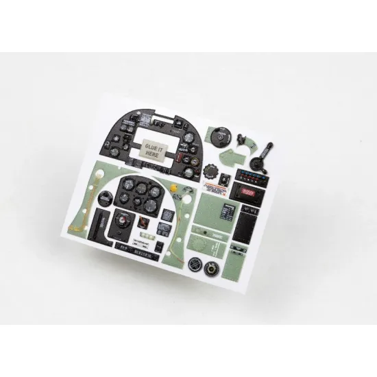 Red Fox Qs-24031 1/24 Supermarine Spitfire Mk Vb 3d Acrylic Instrument Panels