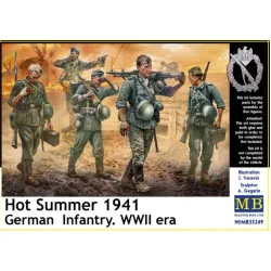 Master Box 35249 1/35 Hot Summer 1941 German Infantry Ww2 Era Plastic Figures Kit