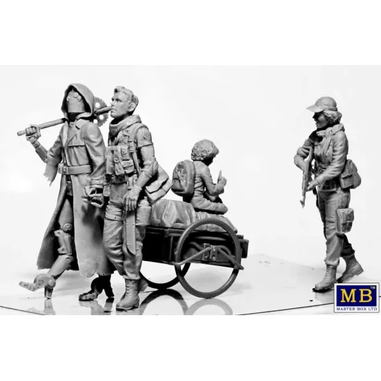Master Box 35250 1/35 Desert Battle Series Long-distance Raid Child Of Hope Plastic Figures Kit