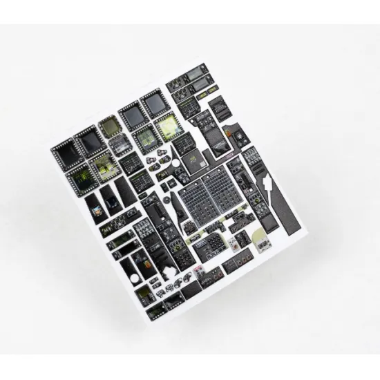 Red Fox Qs-35028 1/35 Ah-64d Apache 3d Acrylic Instrument Panels For Meng