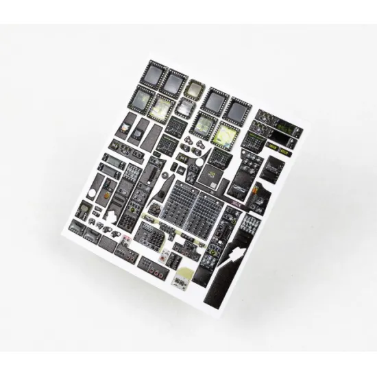 Red Fox Qs-35028 1/35 Ah-64d Apache 3d Acrylic Instrument Panels For Meng