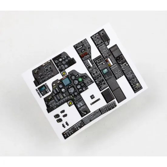 Red Fox Qs-35032 1/35 Ah-64a Apache 3d Acrylic Instrument Panels For Trumpeter