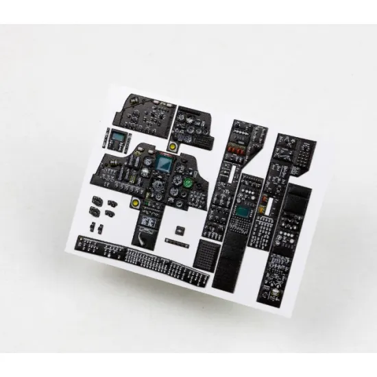 Red Fox Qs-35032 1/35 Ah-64a Apache 3d Acrylic Instrument Panels For Trumpeter