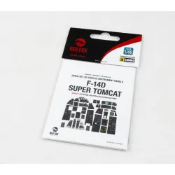 Red Fox Qs-48149 1/48 F-14d Super Tomcat 3d Acrylic Instrument Panels For Gwh