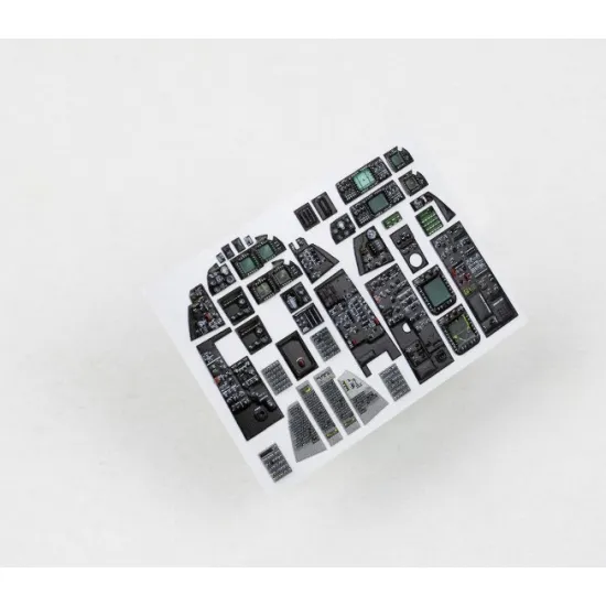 Red Fox Qs-48149 1/48 F-14d Super Tomcat 3d Acrylic Instrument Panels For Gwh