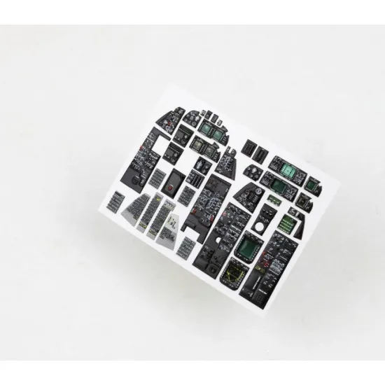 Red Fox Qs-48149 1/48 F-14d Super Tomcat 3d Acrylic Instrument Panels For Gwh