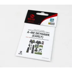 Red Fox Qs-48163 1/48 A-4m Skyhawk Early 3d Acrylic Instrument Panels For Magic Factory