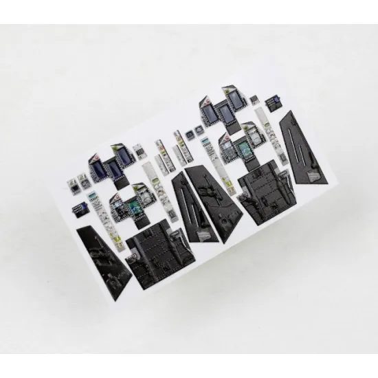 Red Fox Qs-48202 1/48 Jas-39d Gripen 3d Acrylic Instrument Panels For Kitty Hawk