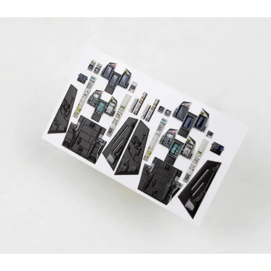 Red Fox Qs-48202 1/48 Jas-39d Gripen 3d Acrylic Instrument Panels For Kitty Hawk