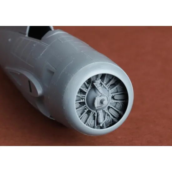 Sbs 48102 1/48 Fm-2 Wildcat Engine Set For Eduard Kit 3d Printed Resin