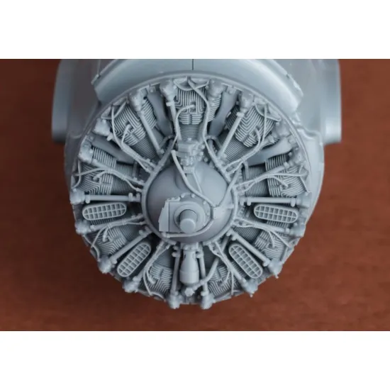 Sbs 48102 1/48 Fm-2 Wildcat Engine Set For Eduard Kit 3d Printed Resin