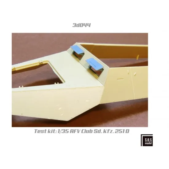 Sbs-3d044 1/35 Sd Kfz 251 D Series Visors Flat Type 3d Printed Resin